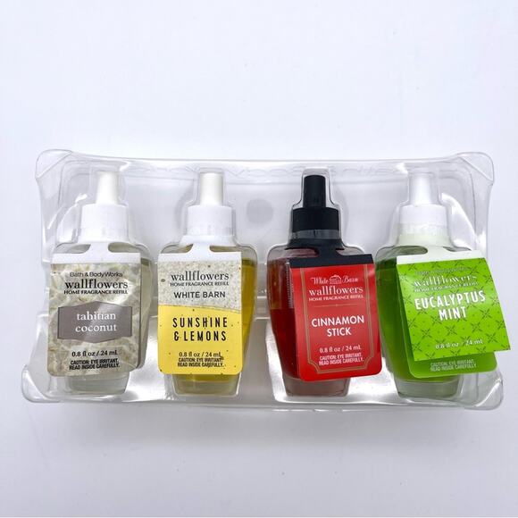 Bath & Body Works Wallflower Fragrance Refills Set of 4 Varied Fragrances - New - Picture 6 of 6